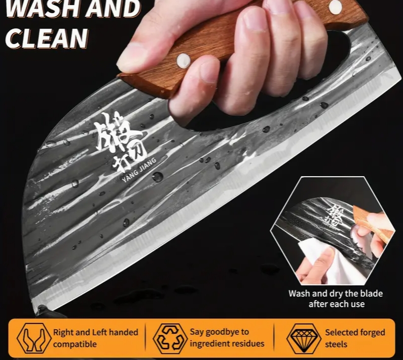 1pc Hand Forged Bone Cutter Kitchen Knife